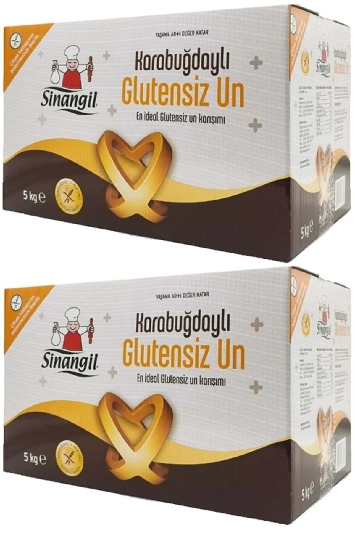Sinangil Glutensiz Un 10kg (10000gr) Kutu Karabuğdaylı (2pk*5kg)