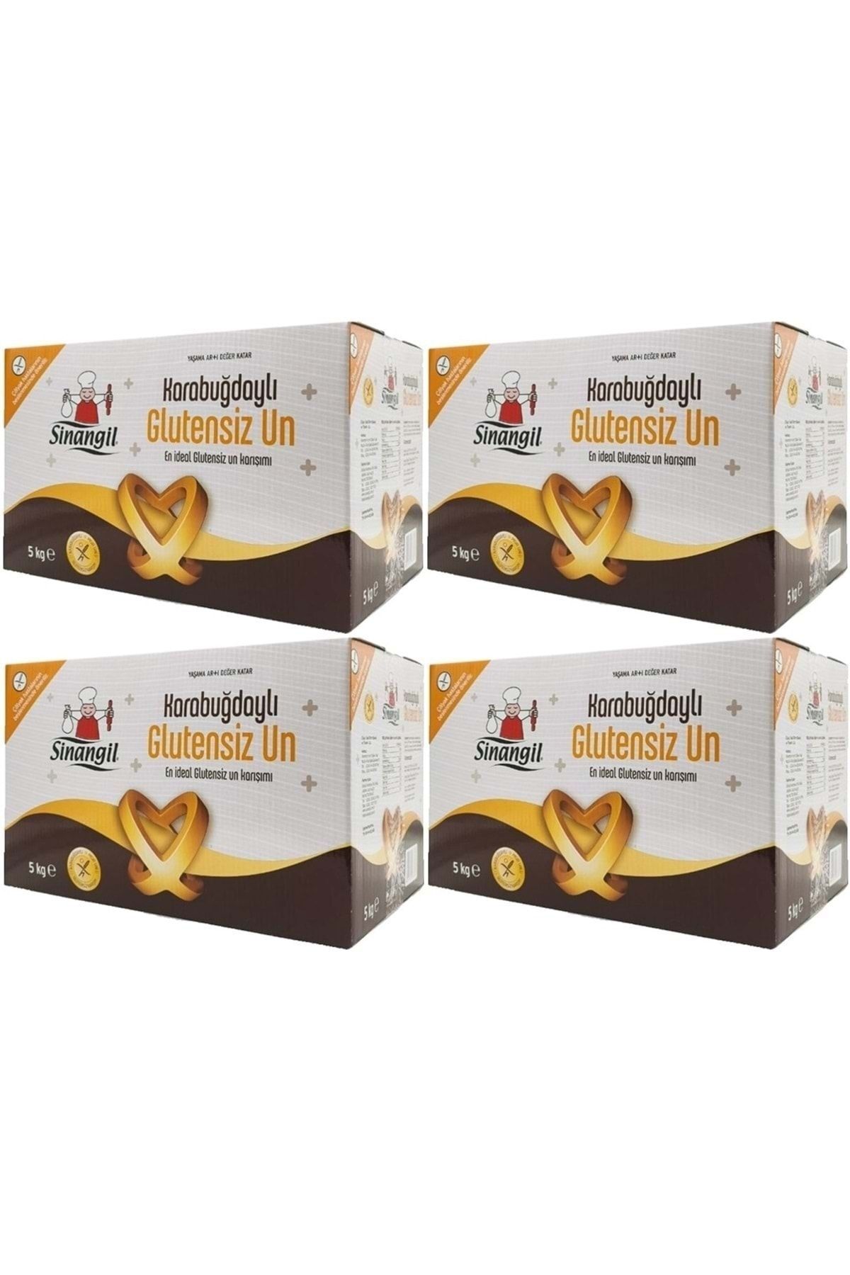 Sinangil Glutensiz Un 20kg (20000gr) Kutu Karabuğdaylı (4pk*5kg)