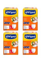 Canped Emici Külot Hasta Bezi Büyük Boy (l) 30lu 4 Paket 120 Adet