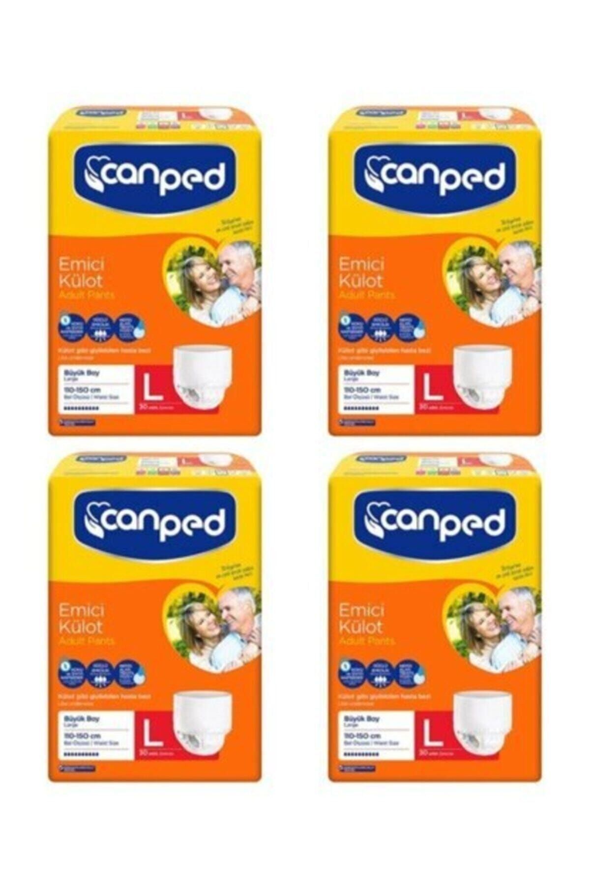 Canped Emici Külot 4x30 120 Adet Large (orjinal Turuncu Paket)