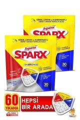 Asperox Sparx Bulaşık Makinesi Kapsülü 30'lu x 2 Paket (60 Yıkama)