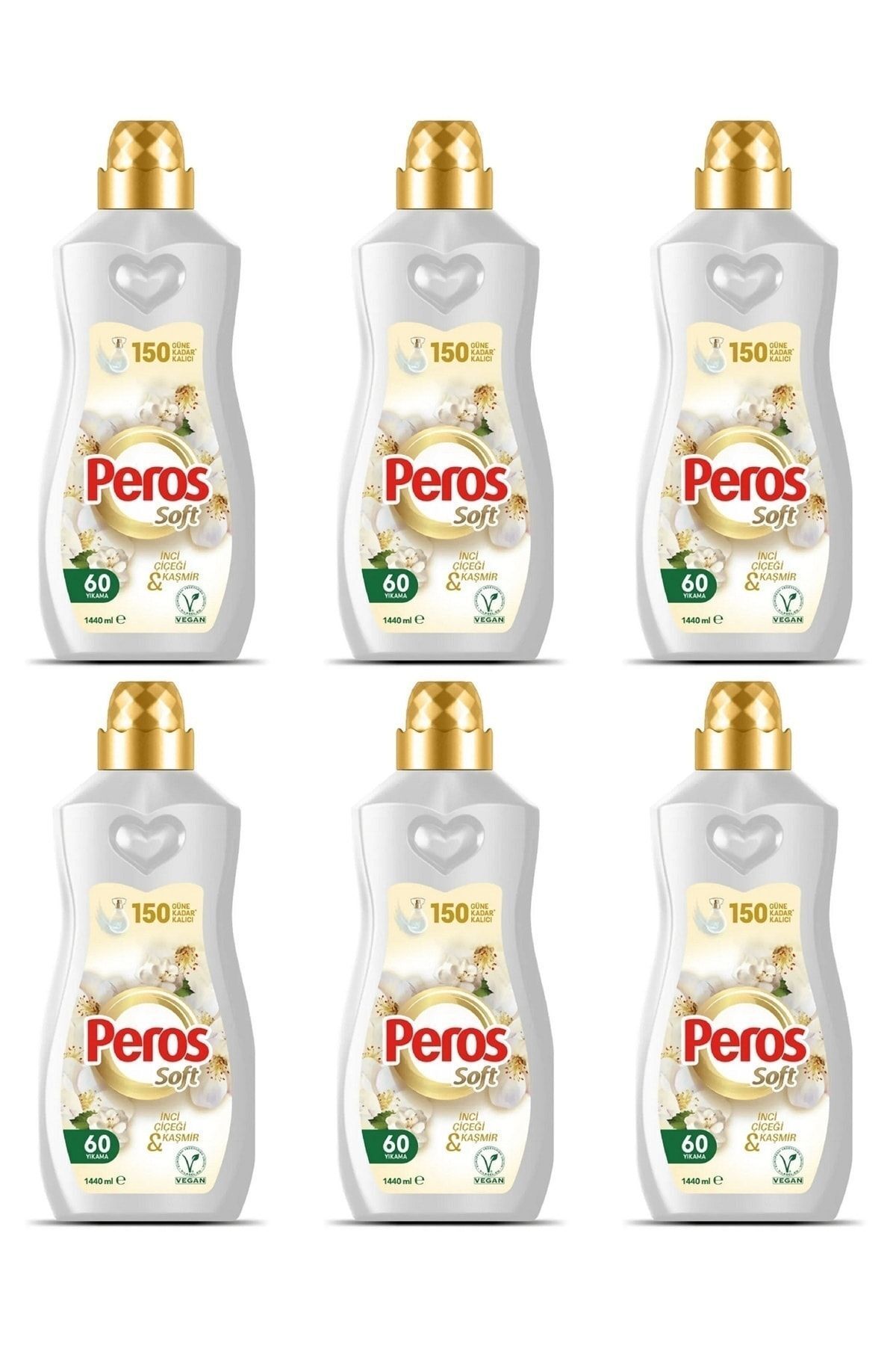 Peros 6lı Süper Avantaj Paketi--konsantre Yumuşatıcı Inci Çiçeği& Kaşmir 1440 ml X 6 Adet