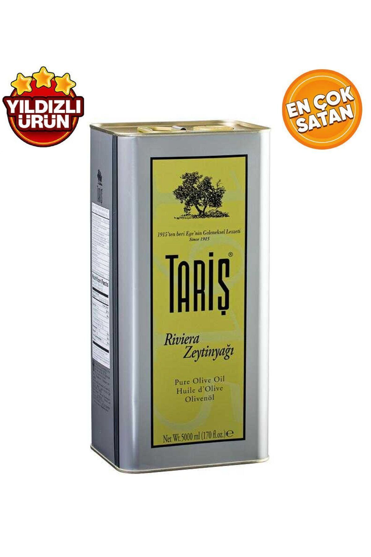 Tariş Riviera Zeytinyağı 5000 ML