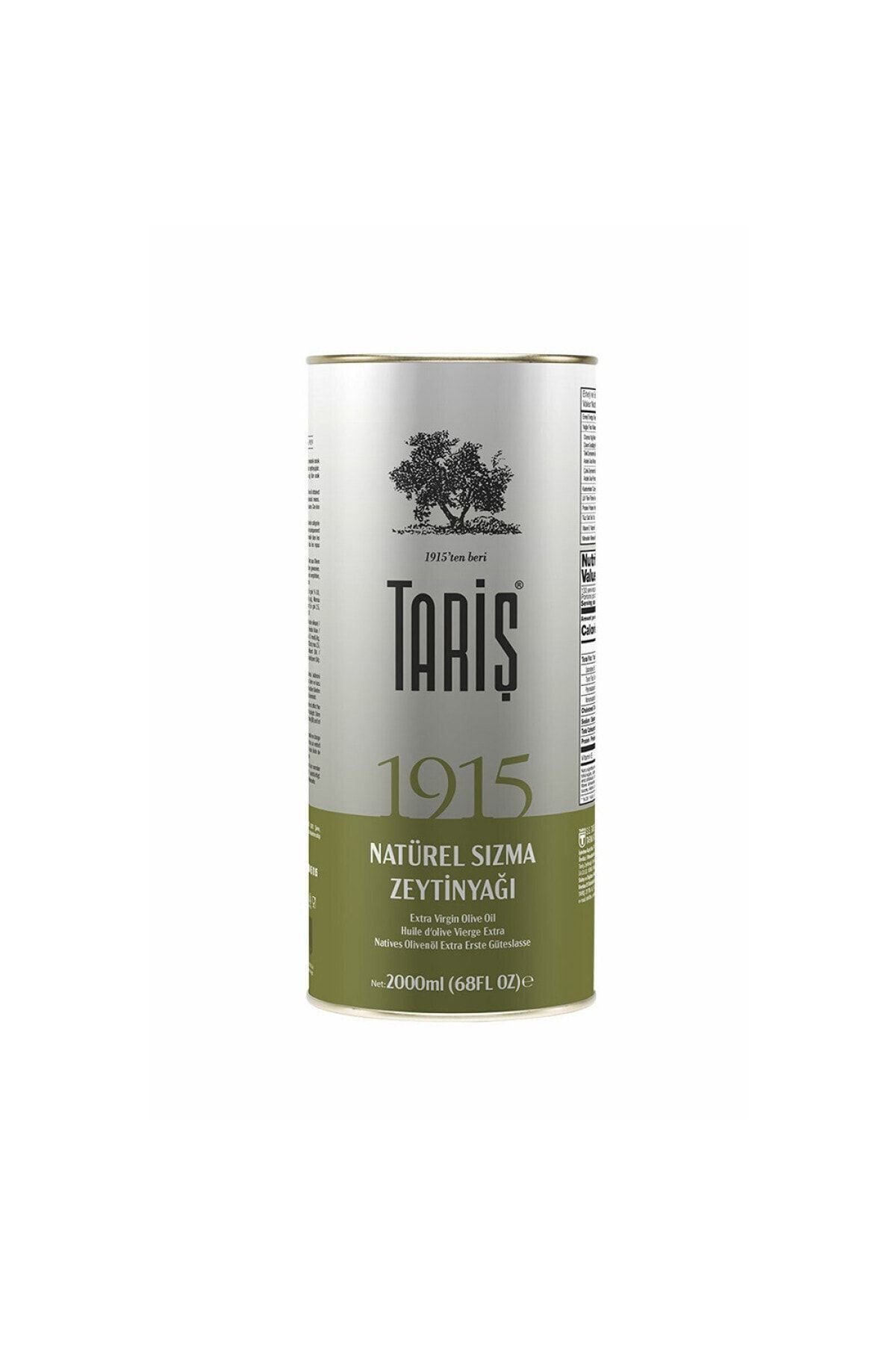 Tariş 1915 Naturel Sızma Zeytinyağı 2 Lt. 6 Adet