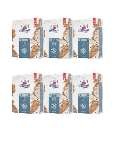 Sinangil Glutensiz Un Çölyak Hastaları Için 1 Kg X 6 Adet