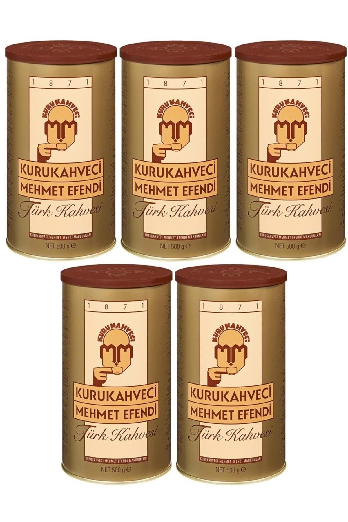 Mehmet Efendi Türk Kahvesi 500 gr Teneke x 5 Adet