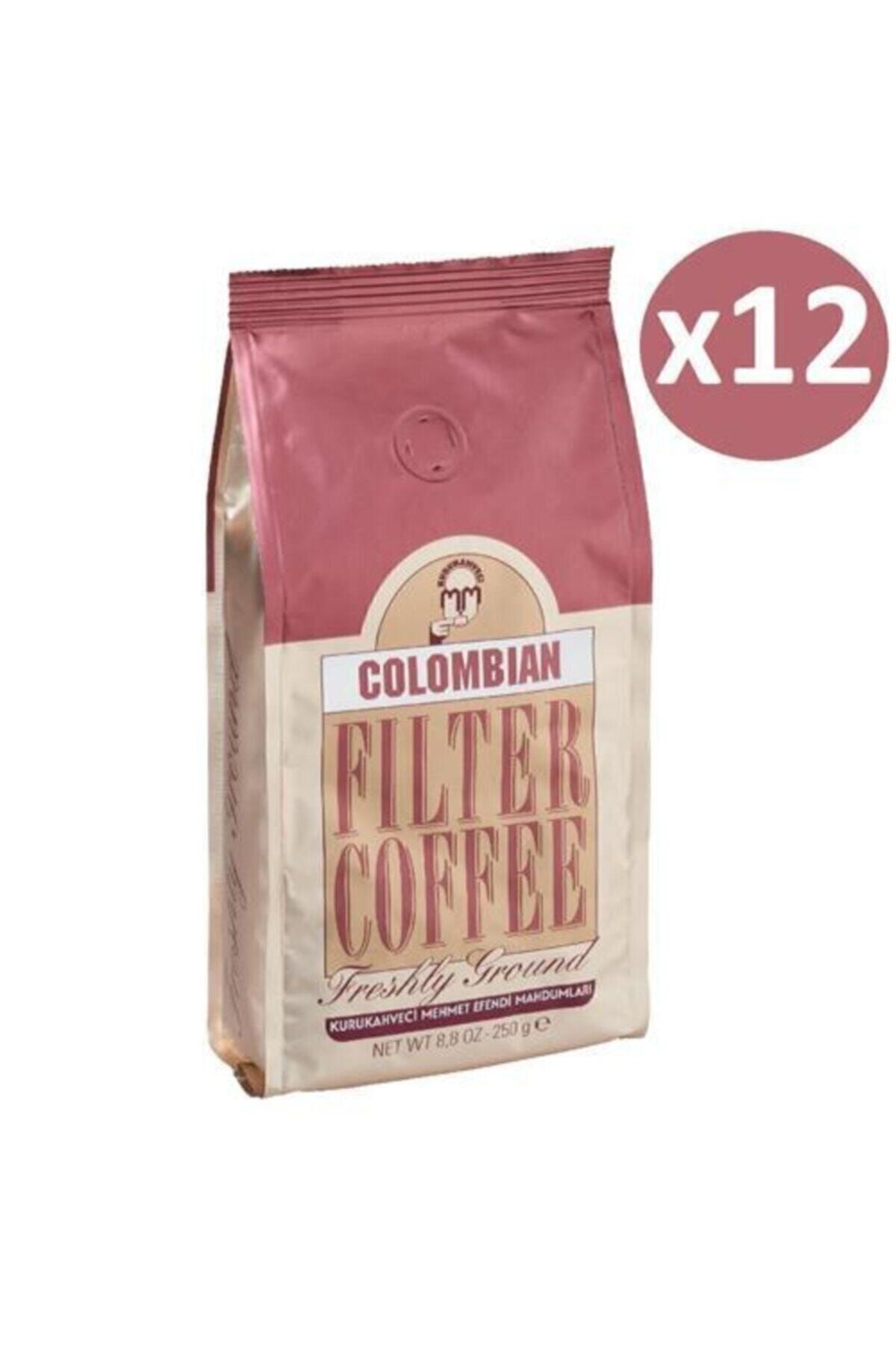 Mehmet Efendi Mehmet Efendi Colombian Filtre Kahve 250gr x 12 Adet (Koli)