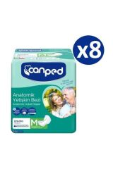 Canped Anatomik Hasta Bezi Medium 80 Adet (10'lu X 8)