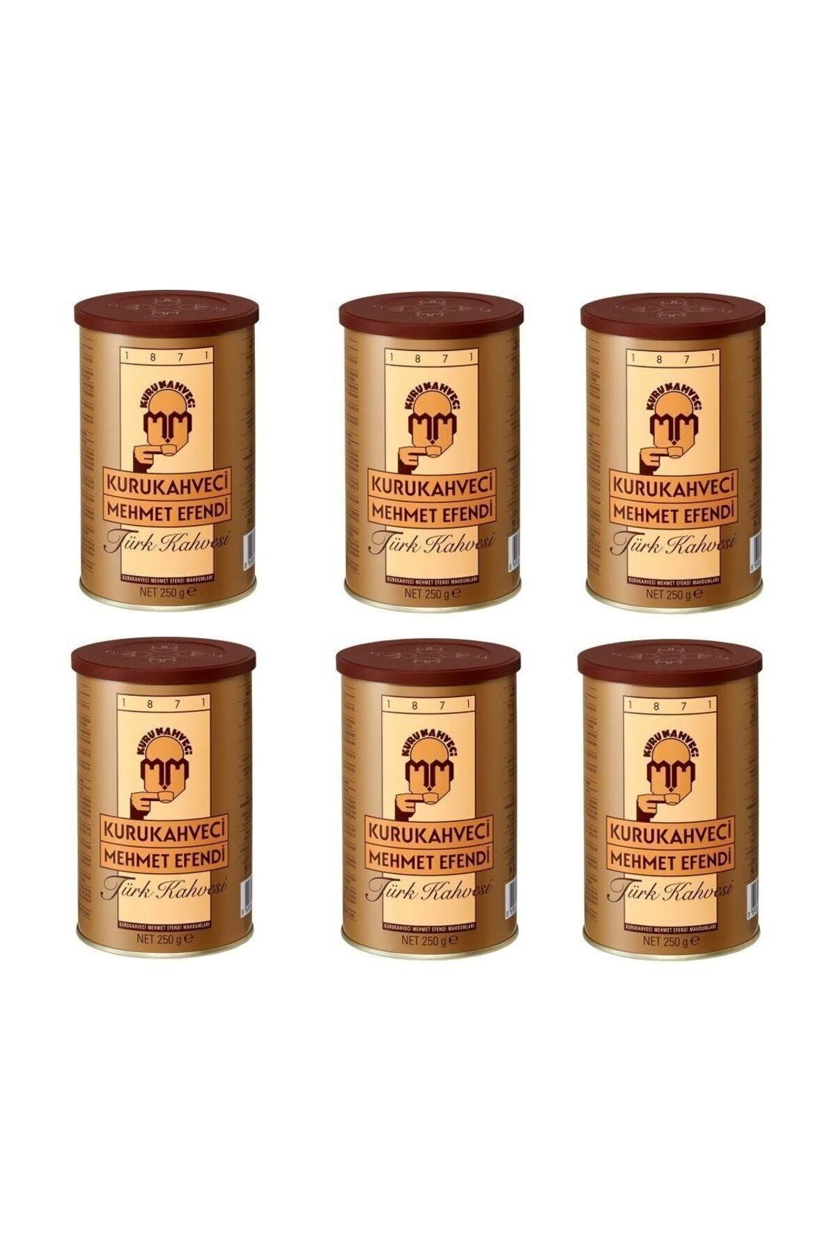 Mehmet Efendi Türk Kahvesi 250 gr Teneke 6 Adet