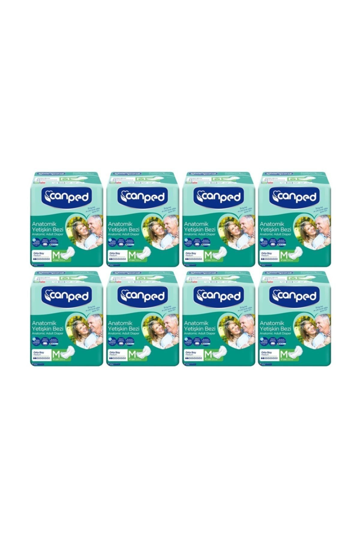 Canped Anatomik Hasta Bezi Orta Boy(m) 10'lu 8 Paket 80 Adet