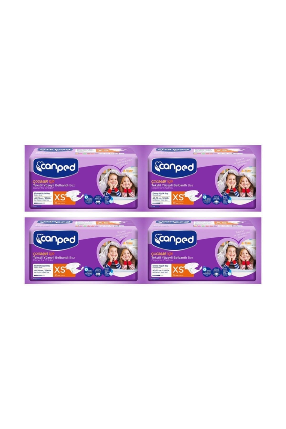 Canped Belbantlı Extra Küçük Hasta Bezi 30 Lu X 4 Adet