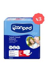 Canped Belbantlı Gece Büyük Eko Hasta Bezi 14'lü 3'lü Set